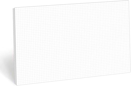 321Done Graph Paper Notepad - Ledger Size (11" x 17") 50 Sheets - 0.25" Grid Planning Note Pad - Tear-Off Edge Glued Luxury Smooth Thick Premium Paper - Made in USA - Plain White