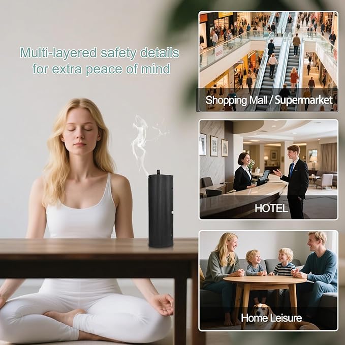 Aroma Scent Waterless Essential Oil Diffuser for Home, Aromatherapy Air Diffuser for Large Room