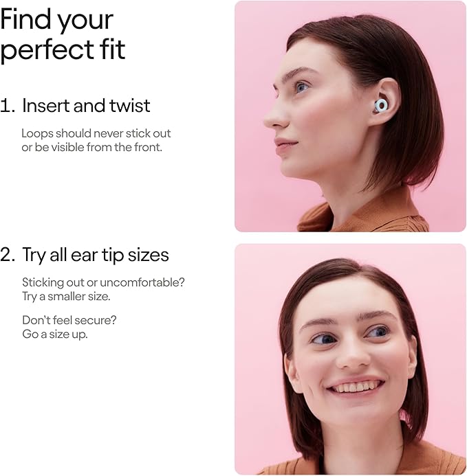 Loop Quiet 2 Ear Plugs Ultra-Comfy Reusable Noise-Reducing Earplugs for Sleep, Deep Focus, Travel, Sensitivity | Flexible Hearing Protection | Customizable Fit | 24dB (SNR) Noise Reduction
