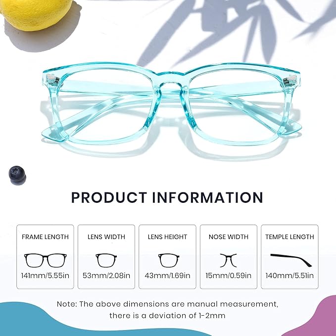 Cyxus Blue Light Glasses for Men Women Reduce Eye Strain UV Blocking for Computer Screen 8082