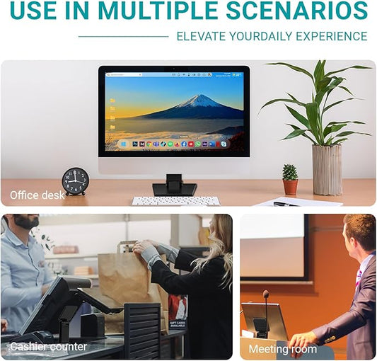 Jakeko Lay Flat Monitor Stand 24 inch - Low Foldable Monitor Stand Universal VESA 100 Adjustable