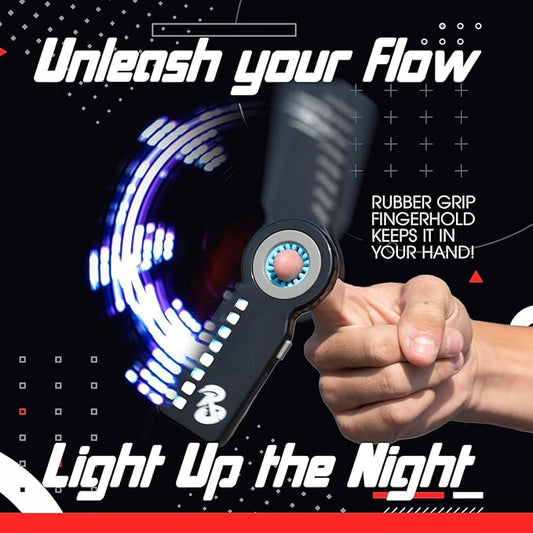 RingSlingr Energy Blast Green Fidget Spinner Toy, Durable, Portable LED Fidget Toy for Young Adults and Kids, Light Up Spinner Toy