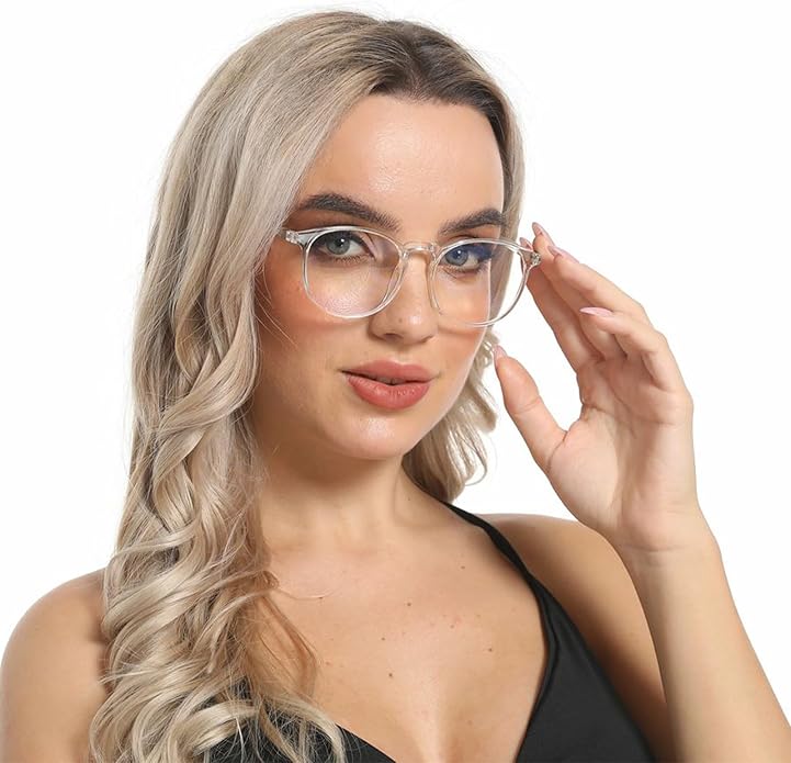 JW MARRIOTT Blue Light Blocking Glasses,Blue Light Glasses Women Men,Anti Blu-Ray Clear Gaming Glasses Lense