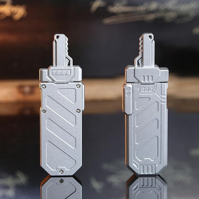 Sky-Breaker Sword Fidget Slider, Metal Fidget Sword EDC Fidget Toys for Adults, Portable Stress Relief Toy for Keep Focus & Anxiety Relief, ADHD Tools Gadgets for Men (Frosted Silver)