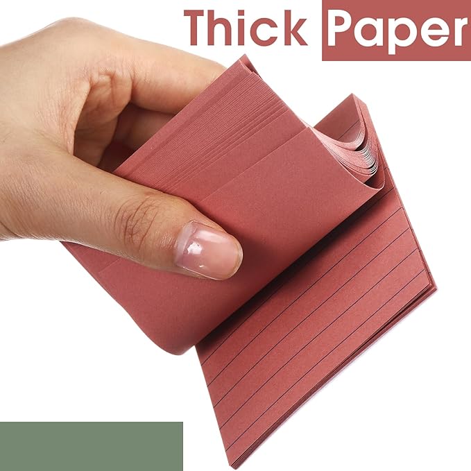 12 Pack Vintage Lined Sticky Notes 3x3 inch Post Ruled Stickies Super Self Stick Power Memo Pads Multi Colors Notes Pads Vintage Aesthetic School Office Supplies Accessories