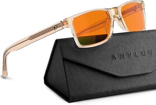 ANYLUV Blue Light Glasses Men Woman, Blue Light Blocking Glasses for Computer Gaming, Eye Strain Relief Eye Protection