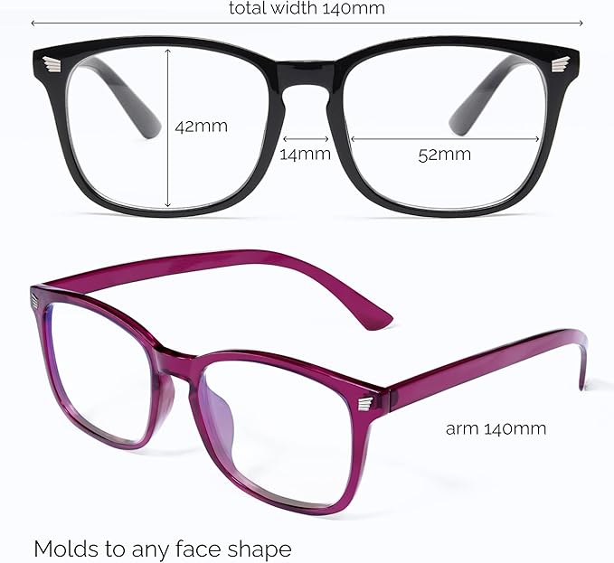 livho High Tech Blue Light Glasses - Advanced up to 99% Blue Light Blocking Computer Glasses - Screen Fatigue & UV Protection