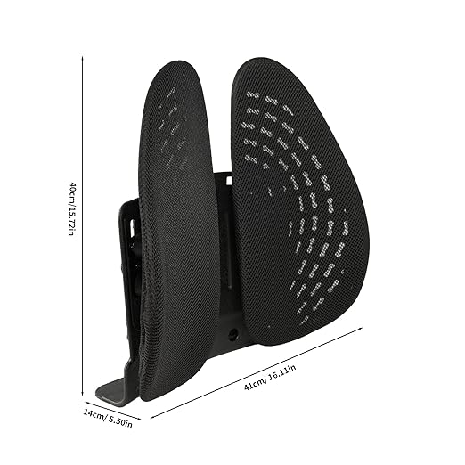 Lumbar Support Pillow for Chairs - Ergonomic Back Cushion for Office, Car & Gaming with Adjustable Straps for Lower Back Pain Relief & Better Posture