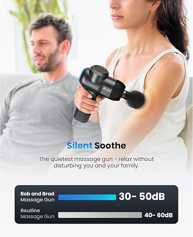 BOB AND BRAD C2 Max Massage Gun with Metal Head, Massager Gun Deep Tissue, Electric Back Massagers for Professional Athletes Home Gym, Muscle Massage Gun, FSA and HSA Eligible