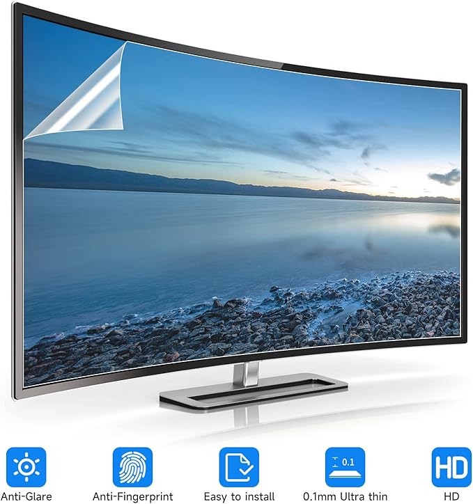 2 Pack 24 Inch Anti Glare Matte Screen Protector for 24 Inch 16:9 Sceptre/LG/Dell/HP/Acer/ViewSonic/ASUS/Aoc/Samsung Widescreen Monitor, Eye Protection Anti Scratch & Anti Glare Film