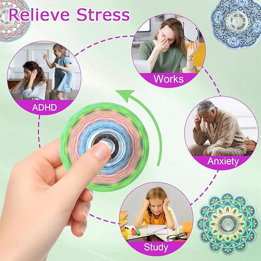 Funny Fidget Spinners Fidget Toys Bulk Mini 25pcs,Return Gifts Party Favors Supplies Goodie Bags Stuffers for Kids Adults, Sensory Toys for Boys Girls Stress Relief,Treasure Box Toy Classroom Prizes