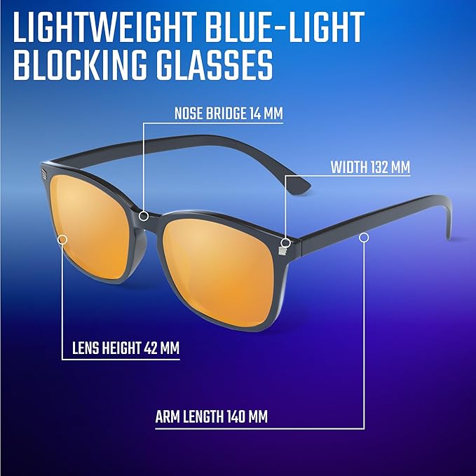 livho High Tech Blue Light Glasses - Advanced up to 99% Blue Light Blocking Computer Glasses - Screen Fatigue & UV Protection