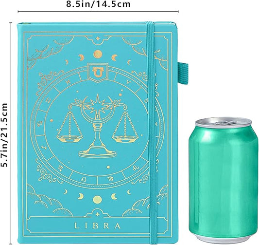 TIEFOSSI Constellations Dotted Journal Notebook-A5 Writing journals with 100gsm 400pages Paper, Hardcover Bullet Organizers Notebook for Women, Men, Teens (Libra)