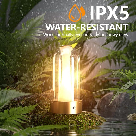 USB Rechargeable LED Table Lamp, 3 Color Changing Modes Bedside Lamp, Portable Touch Button Mood Light for Bedroom, Camping