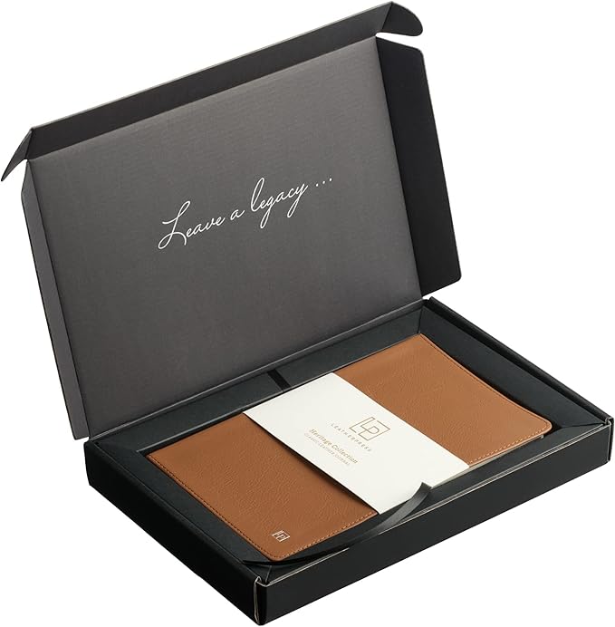 Classic Leather Notebook Writing Journal, Softcover, Narrow Ruled, Table of Contents and Numbered Pages