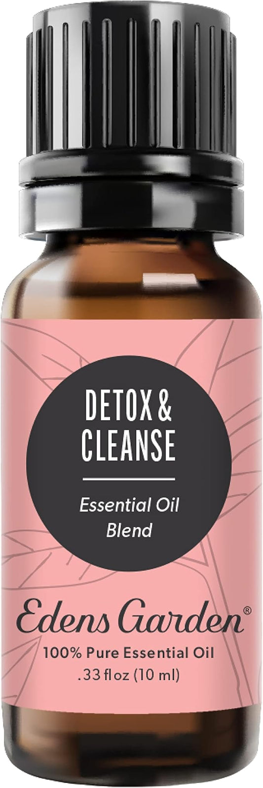Edens Garden Detox & Cleanse Essential Oil Blend- 100% Pure Premium Grade, Undiluted, Natural, Therapeutic, Aromatherapy, The Best for Diffusing, Skin, Humidifiers, Kid Safe 10 ml (.33 fl oz)