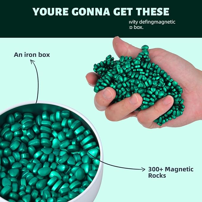 Fidget Toys Adults,Cyan Smooth Ferrite Rocks,Executive Desk Toy|Stress Relief Sensory Toy|Fidgets Toys|Adults Gifts, Holiday Stocking Stuffer