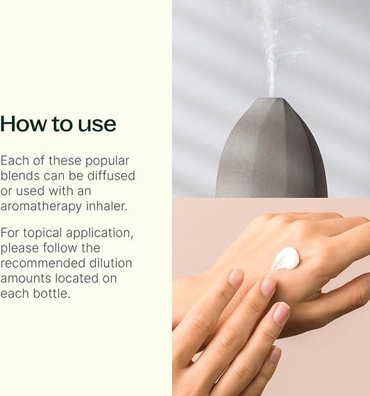 Plant Therapy Essential Oil Blends Set, Top 6 Most Popular, 100% Pure, Undiluted, Natural Aromatherapy, Therapeutic Grade, 10 mL