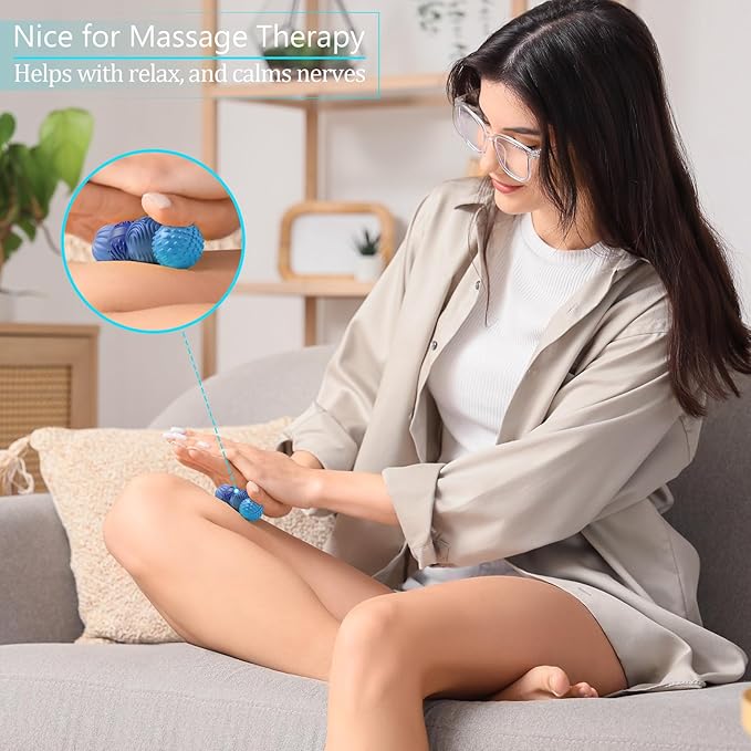 Silicone Magnetic Balls Fidget Toys for Adults & Teens,4PCS Stress Relief Sensory Toys for Autism ADHD Anxiety,Fun Textures Gadgets,Office Desk Toy,Stocking Stuffers for Men Women Teen Gifts