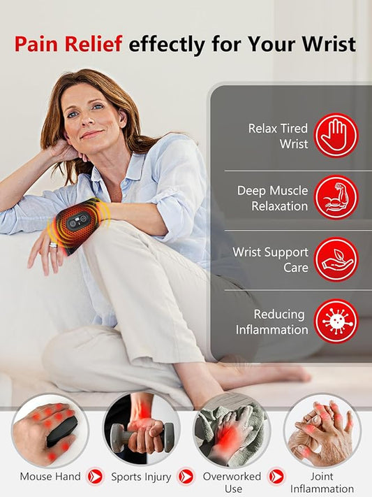 Red Light Therapy for Hand, Near Infrared Light Therapy Wrist Brace & Red Light Therapy Wrist Wrap Pad for Faster Recovery