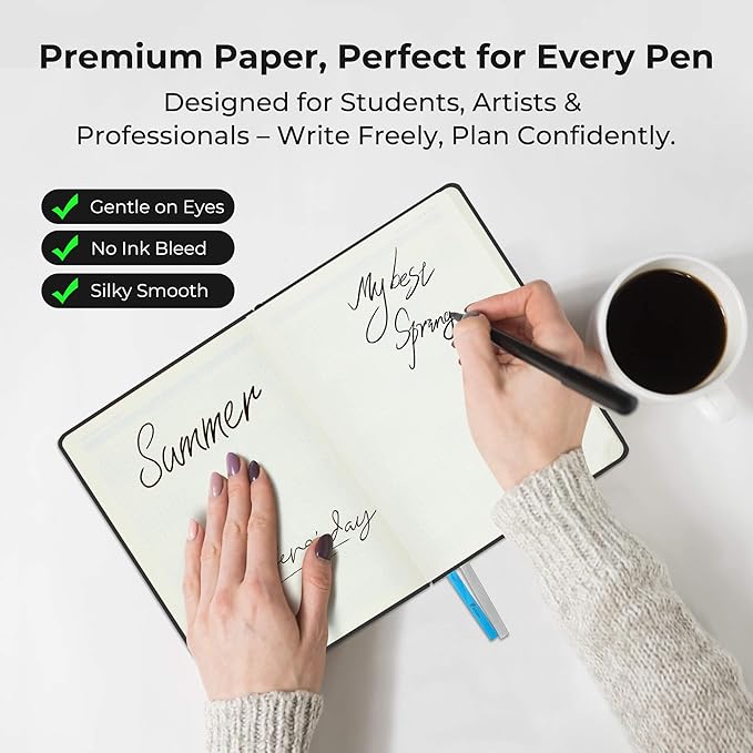 Weekly Monthly 2025-2026 Planner (July 25-Dec 26),8.5"x6.5",18 Months Agenda Plan with Month Tabs & Pocket,Expenses/Note Pages, Academic Calendar with Vegan Leather Cover,Black