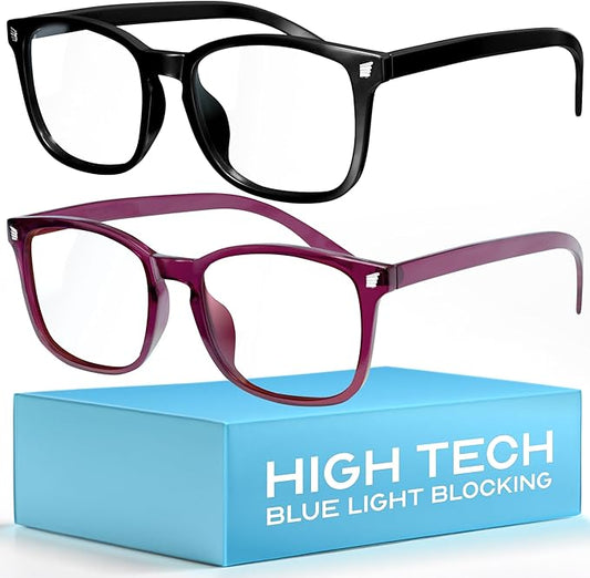 livho High Tech Blue Light Glasses - Advanced up to 99% Blue Light Blocking Computer Glasses - Screen Fatigue & UV Protection