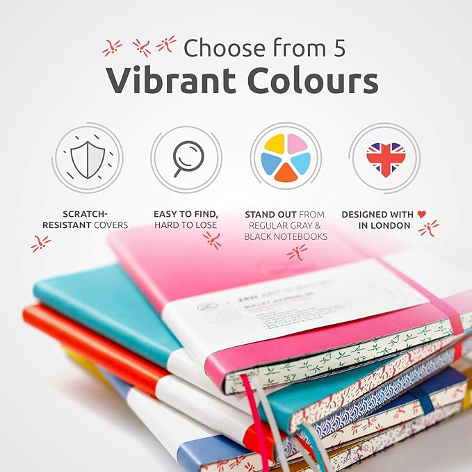 ZenART Supplies A5 Dotted Journal - Enjoy Bullet Journaling with a Soft Cover, Non-Bleed Thick 120gsm Paper, Dot Journal in Blue, Japanese Edge Motif - Faux Leather Lay Flat Dot Grid Notebook