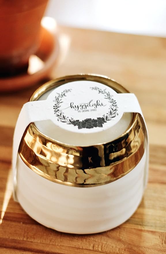 The Growing Candle, Sandalwood & Vanilla Scented, 10oz Ceramic Pot, Aromatherapy Candles for Home, 100% Soy, Clara