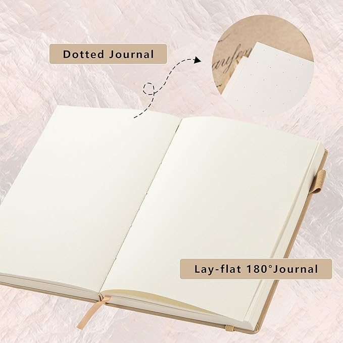 TIEFOSSI Constellations Dotted Journal Notebook-A5 Writing journals with 100gsm 400pages Paper, Hardcover Bullet Organizers Notebook for Women, Men, Teens (Cancer)