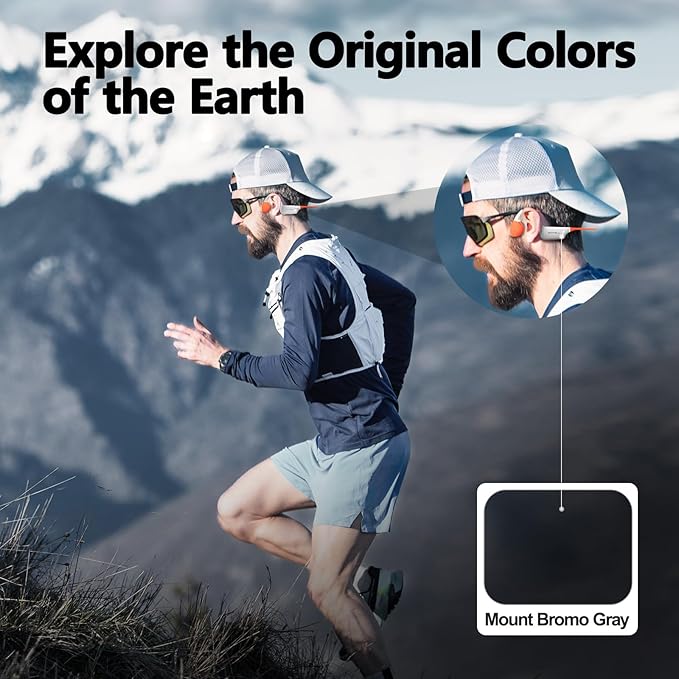 Swimming Headphones, Bone Conduction Sports Headphones, IP68 Waterproof with MP3 Mode 32GB Memory, Bluetooth 5.4 Open Ear Headphones with Mic, 10 Hours Playtime for Swimming, Wilderness, Running