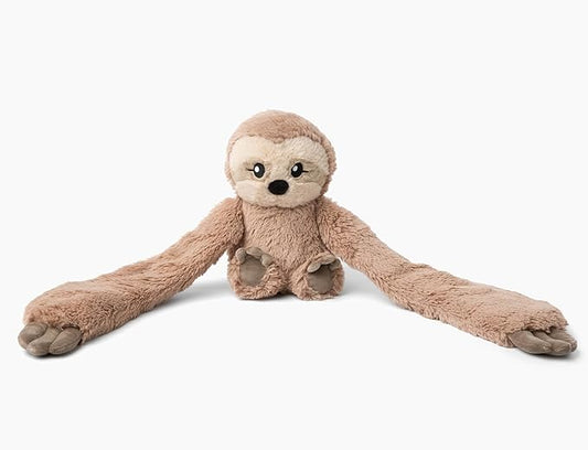 Hugarounds Sawyer The Sloth 2.5 lb Microwaveable & Freezable Weighted Plush Neck & Shoulder Wrap | Soothing, Comforting Hugs for Self-Care & Relaxation | Unscented for Ages 2+