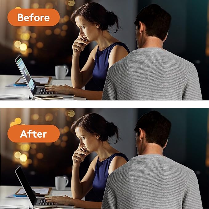 Magnetic Privacy Screen for MacBook Pro 13 inch (2016-2022, M1, M2) and MacBook Air 13 inch (2018-2021, M1), Removable Screen Protector, Blue Light Blocking, Anti Glare Protector and Privacy Filter Shield