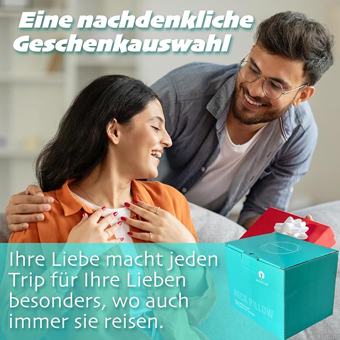 Ergonomic Travel Neck Pillow with Stowable Hood,Neck Pillow Airplane,Premium Memory Foam,360º Contoured Design,Washable Cover,Complete Travel Set,Ideal for Airplane,Car and Office