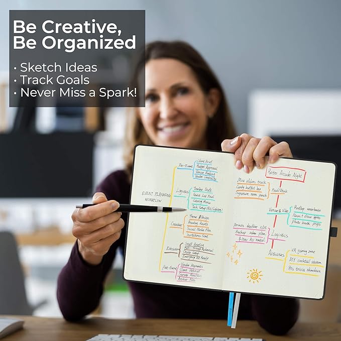 Weekly Monthly 2025-2026 Planner (July 25-Dec 26),8.5"x6.5",18 Months Agenda Plan with Month Tabs & Pocket,Expenses/Note Pages, Academic Calendar with Vegan Leather Cover,Black