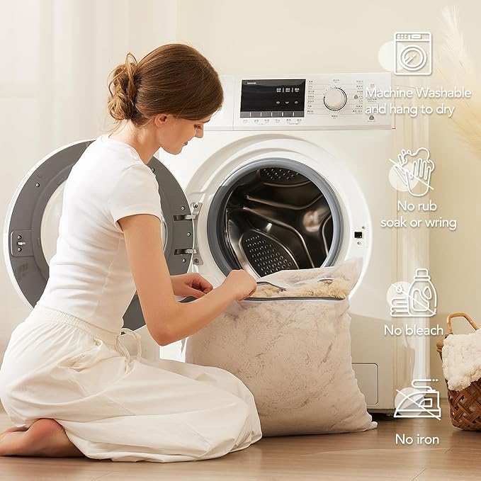 L'AGRATY Faux Fur Throw Blanket: 50" x 60" Luxury Soft Fluffy Thick Rabbit Fur Blankets for Couch Bed Sofa - Cozy Plush Bubble Blankets for Home Decor: Warm Flannel Fleece Decorative Blanket