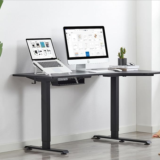 Laptop Stand LED Lights Laptop Stand with Fan 2 USB Ports for 14-17 inch Laptops Front and Rear Height Stand Ergonomic Gaming Laptop Cooling Pad, Black