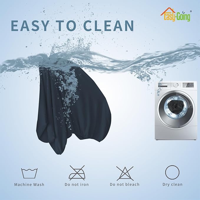 Easy-Going Stretch Sectional Couch Covers 1 Piece Chaise Lounge Slipcover L Shape Separate Cushion Couch Seat Chaise Cover for Both Left/Right Sectional Couch Dark Blue