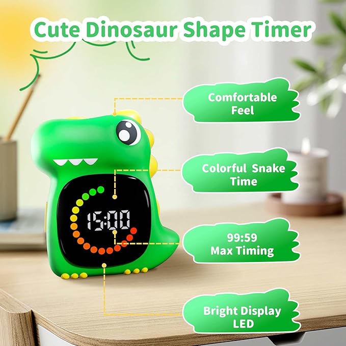 Visual Timer for Kids Silent Visual Timer for Toddlers Time Out and LED Digital Toddler Timer for Classroom Home School