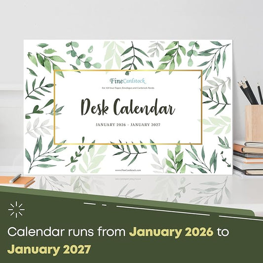 2026 Year Desk Calendar 17" x 11" Desktop or Wall Planner, Tear-Off Pad for Easy Planning, Includes a Notes Section To Do's Monthly Tasks for the Year of 2026 | Runs from January 2026 - January 2027