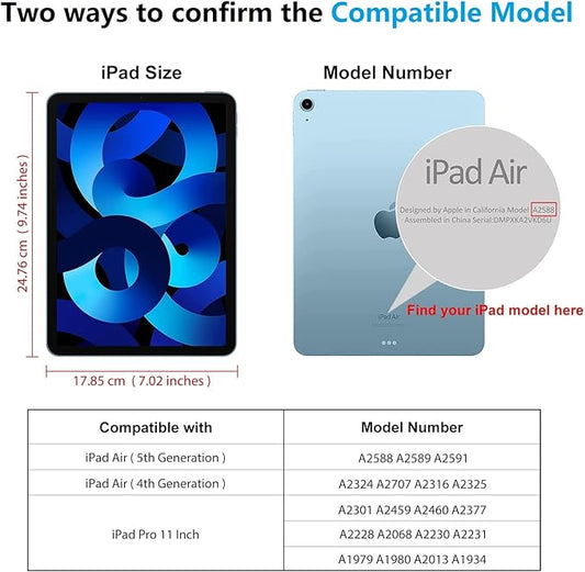 SPARIN 2 Pack Screen Protector Compatible with iPad Air 5/4 Generation 10.9 inch(2022/2020), iPad Pro 11 inch(2022/2021/2020/2018), Tempered Glass for iPad Air 5th/ Air 4th Case Compatible