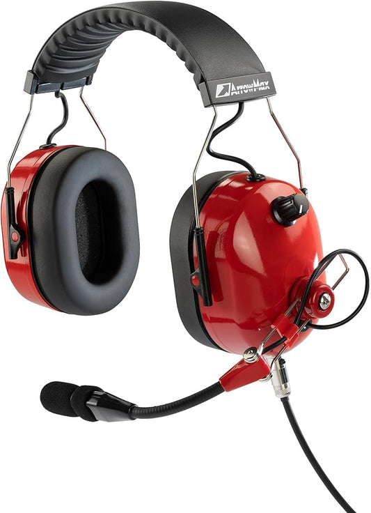 Arrowmax AHDH0042-RD-M1 Over The Head Noise Cancelling Headphone Compatible with Motorola CP200D CP100D R2 DEP450 BPR40D CP200 CP185 BPR40 Yaesu FT-65 FT-25 FT-4X/V XiR P3688