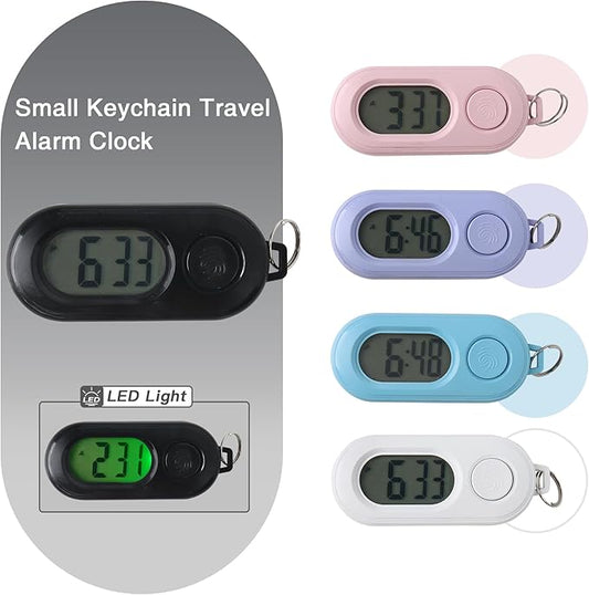 TOWON Small White Board for Desk with Clock, Small Desktop Whiteboard Glass with Pen Holder, Time Reminder Dry Erase Board, Whiteboard for Desk, Digital LCD Display, for Home Office, Black, 8 x 6 in