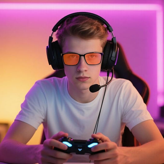 ANDWOOD Blue Light Blocking Glasses Men Women Computer Filter Large Frame Bluelight Blocker Anti Blue Ray Lightweight AR002