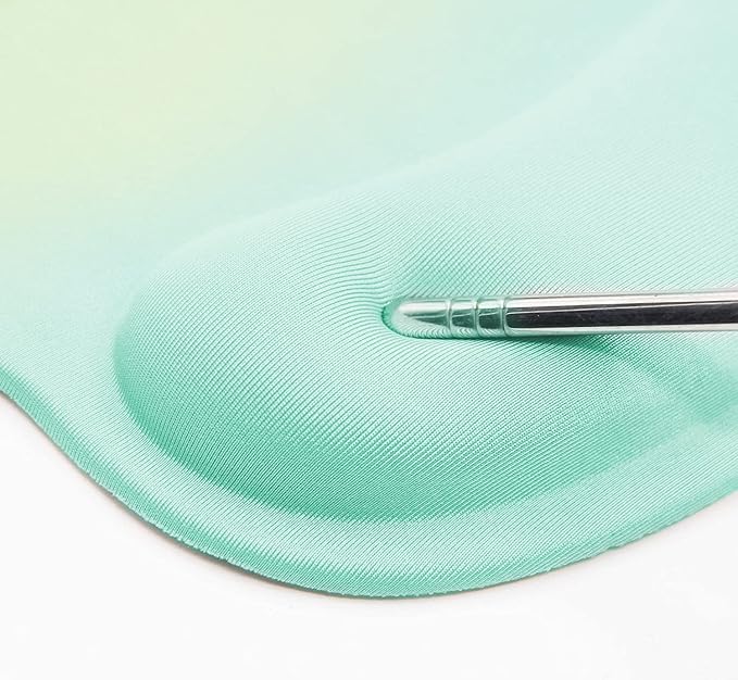 RICHEN Ergonomic Mouse Pad with Wrist Support,Non-Slip Rubber Base for Computer Laptop & Mac,Lightweight Rest for Home,Office & Travel (WRMP-30)