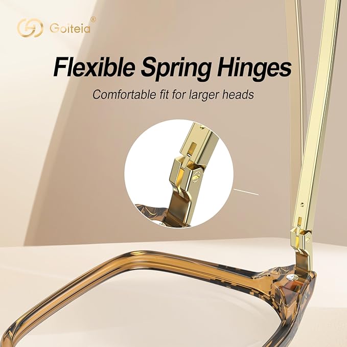 Goiteia Blue Light Glasses Men Women β Retro 70s Gaming Glasses for Anti Eyestrain, Comfortable for All-Day Wear