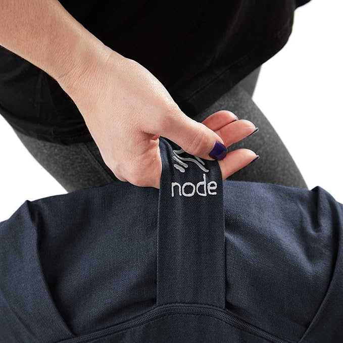 Zafu Meditation Cushion, 15" Round Buckwheat Yoga Pillow with Organic Cotton Cover