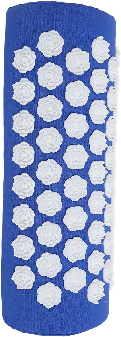 Acupressure Pad Massage Reduce Pain, Relax Muscle, Stress Relief Mat with Elastic Sponge, Magnetic Treatment Points, Full Body Massager (Royal Blue)