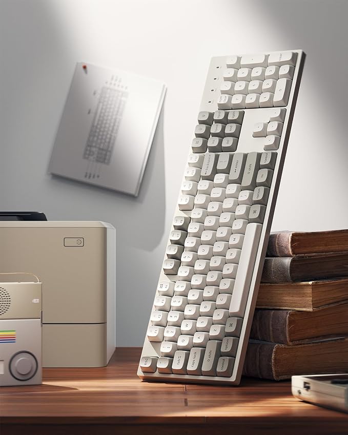 Keychron C2 Pro Wired Mechanical Keyboard with 8K Hz Polling Rate, Full Size Custom RGB Backlit Hot-Swappable, Non-Shine Through PBT Keycaps Compatible with Mac Windows Linux (Silent Red Switch)