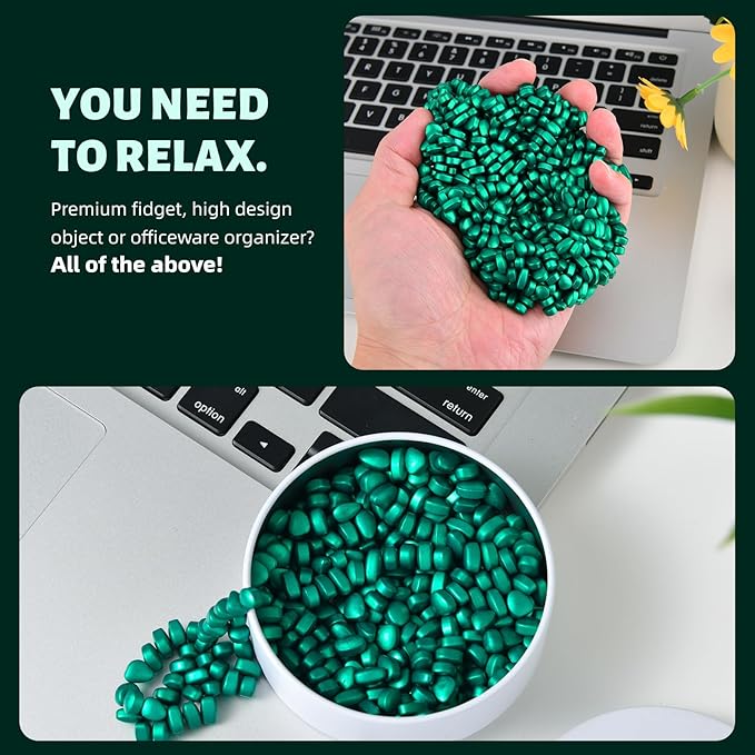 Fidget Toys Adults,Cyan Smooth Ferrite Rocks,Executive Desk Toy|Stress Relief Sensory Toy|Fidgets Toys|Adults Gifts, Holiday Stocking Stuffer