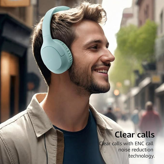 TOZO HA1 Bluetooth 5.4 Over Ear Headphones, 70H Playtime with Mic, Foldable Wireless Headset, Deep Bass Stereo Sound Customizable 32 EQ Music Mode Via Button & App for Travel and Home, Upgraded